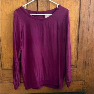 Chaser silk burgundy Long Sleeve Top